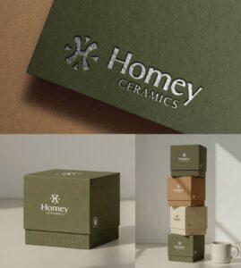 Thiết kế nhận diện thương hiệu gốm sứ Homey Ceramics